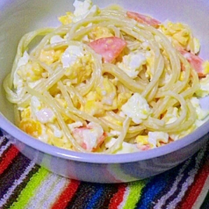 ゆで卵のスパサラ